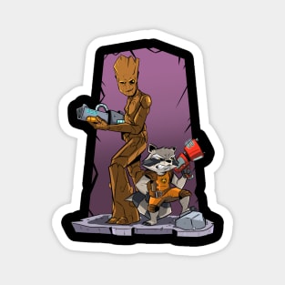 Rocket and Groot Magnet