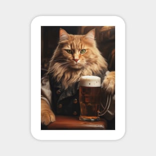 Funny Cat Beer Magnet