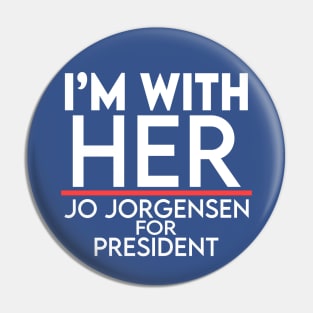 Jo Jorgensen I'm With Her Pin