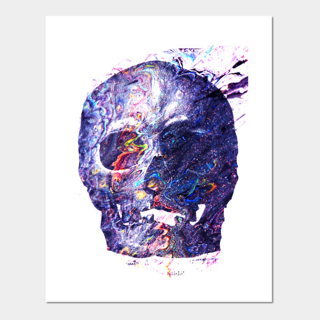 Spooky Halloween Rainbow Skull Rainbow Skull Posters And Art