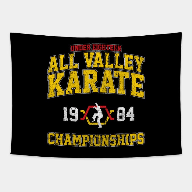 1984 All Valley Karate Championships Tapestry by huckblade