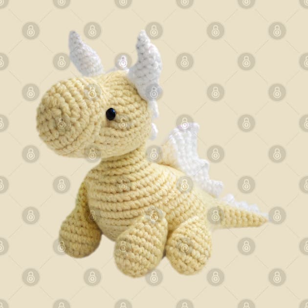 Crochet Dragon Baby Toy by Tellingmoon