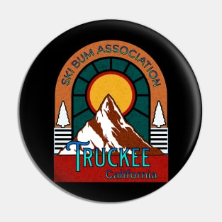 Truckee California ski bum Association chapter mountain in the sun Pin