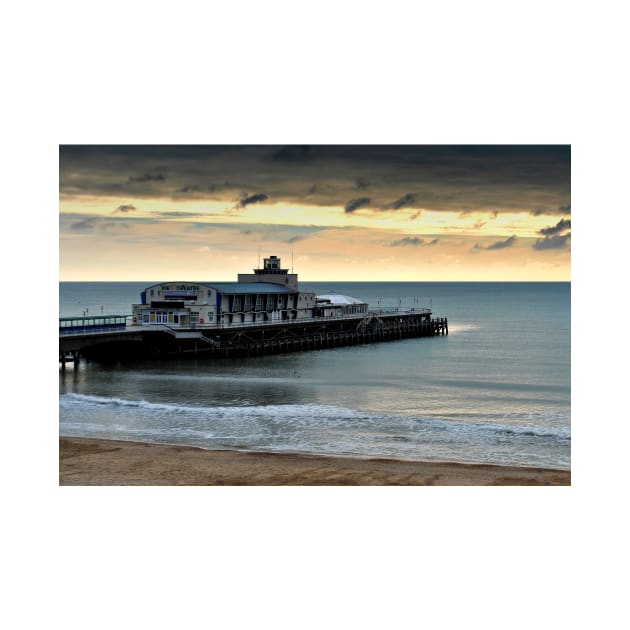 Bournemouth Pier And Beach Dorset England by AndyEvansPhotos