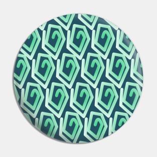 Pastel green spirals Pin