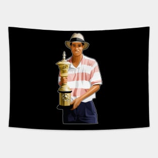 Tiger Woods Young Focus Tapestry