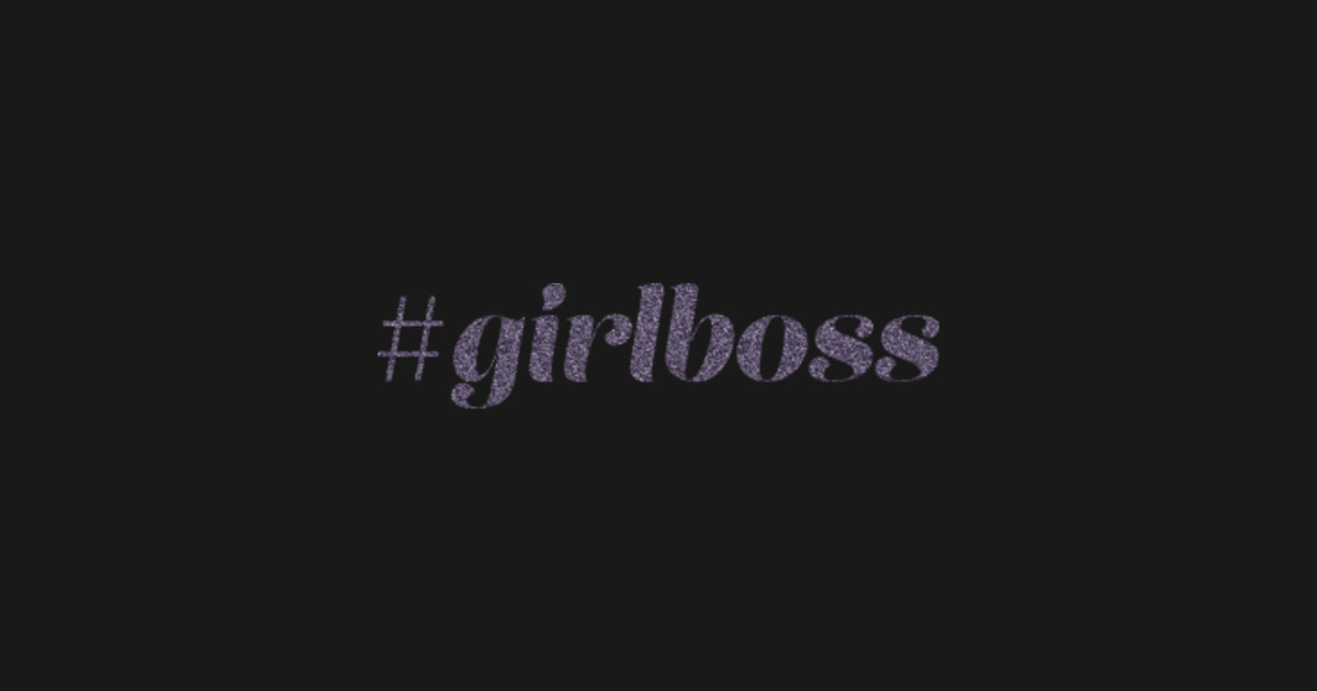 Hashtag Girl Boss Purple Sparkle Girlboss TShirt TeePublic