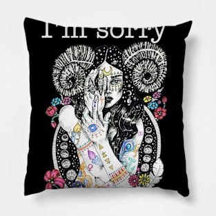 Aries Girl I_m Sorry Did I Roll My Eyes Out Loud T shirt Pillow