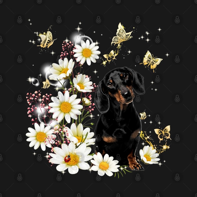 Dachshund daisy love by designathome