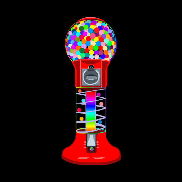 Colorful Gumball Machine by Art by Deborah Camp