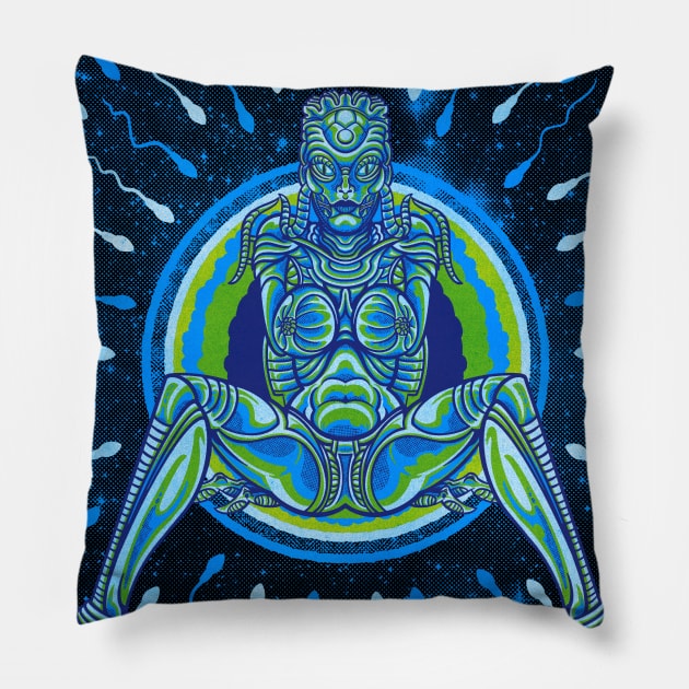 Hot alien lady for sure Pillow by Grumpire