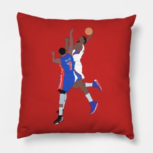 DeAndre Jordan Dunk Over Brandon Knight Pillow