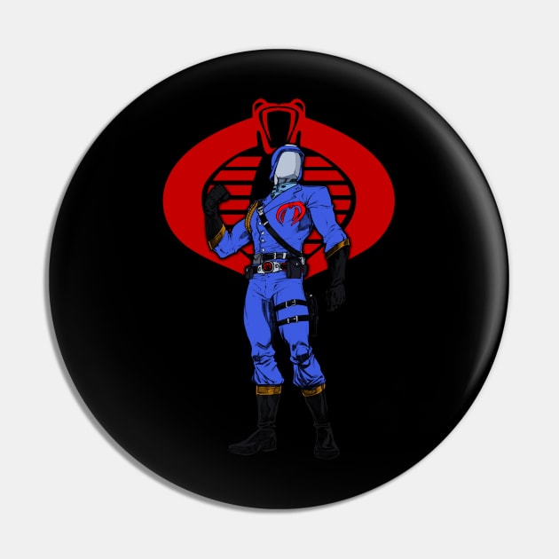 Cobra Commander - Helmet Pin by BigOrangeShirtShop