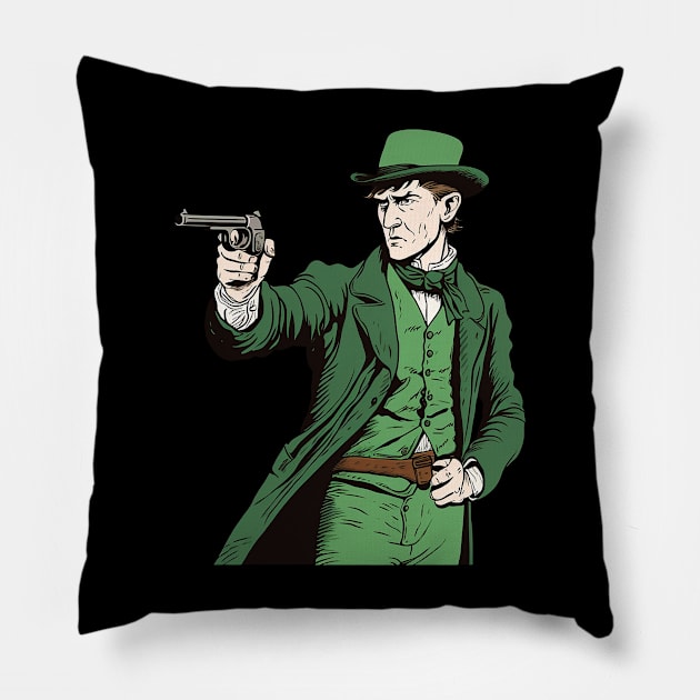 Irish Rebel - Irish Republican 1916 Easter Rising Pillow by RichieDuprey