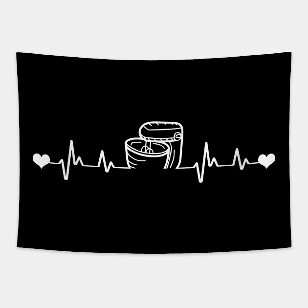 Baking Heartbeat Tapestry by TeddyTees