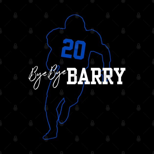 Bye Bye Barry -  Silhouette Outline blue by toskaworks