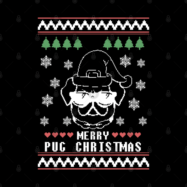 Merry pug Christmas by ArtStopCreative