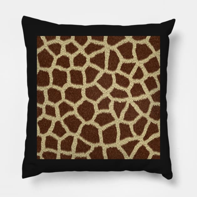 Giraffe Fur Pillow by implexity