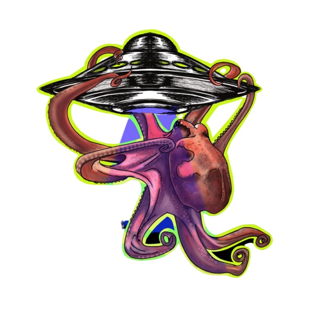 Octopus Abduction by Expanding Reality 