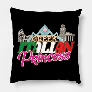 'Greek Italian Princess' Funny Princess Gift Pillow