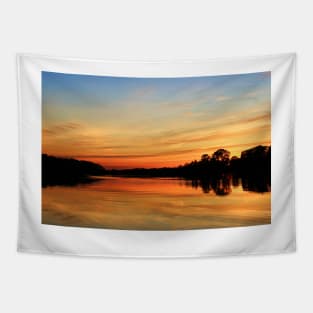 Fall sunset Tapestry