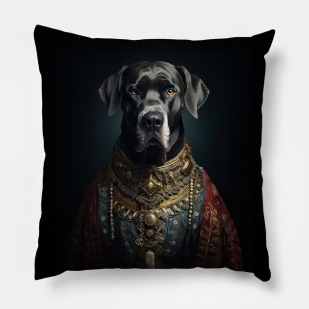 Great Dane - Medieval Tsar Pillow by HUH? Designs