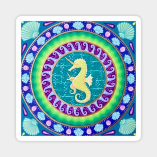 Magical Unicorn Seahorses Magnet