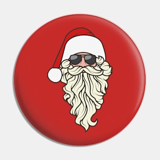 Santa Claus Wearing Sun Glassses Pin