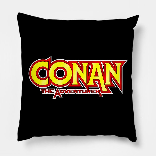 Conan The Adventurer Pillow by MalcolmDesigns