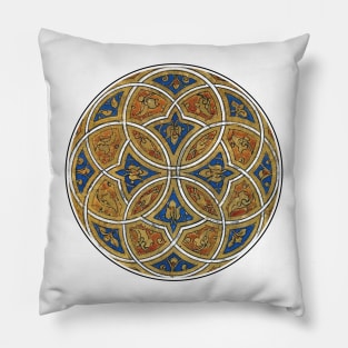 Coptic Manuscript Cross Medallion Pillow