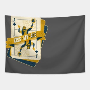 Kiss My Ace (of Clubs) | Volleyball Tapestry