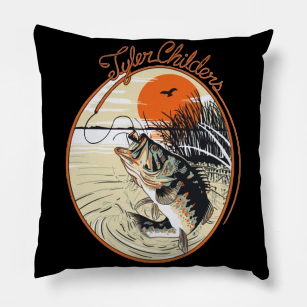 Tyler Childers Fish Pillow by Tole19id