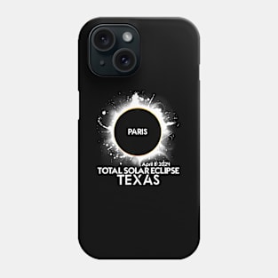 Total Solar Eclipse Paris Texas 2024 Totality Phone Case