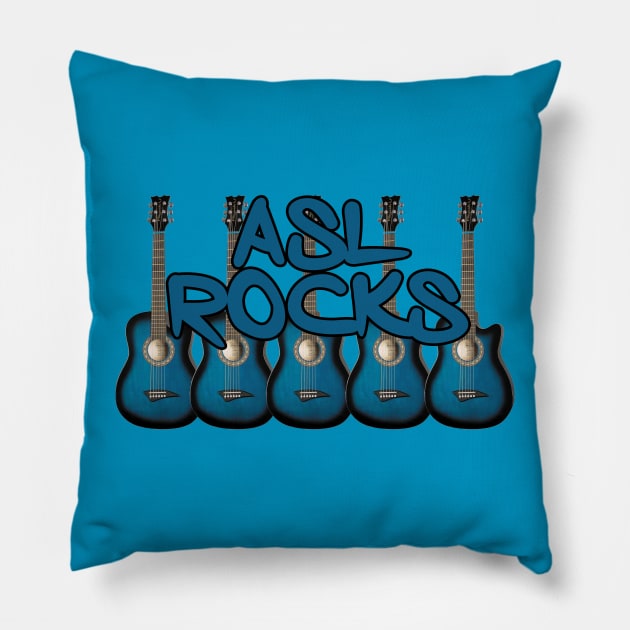 ASL Rocks Pillow by MonarchGraphics