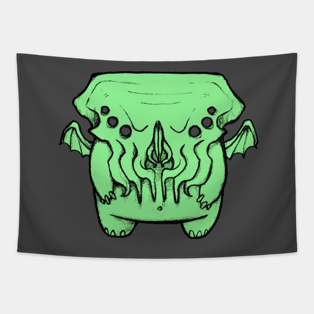 Chibi Cthulhu Tapestry by TentaclesAndTeeth