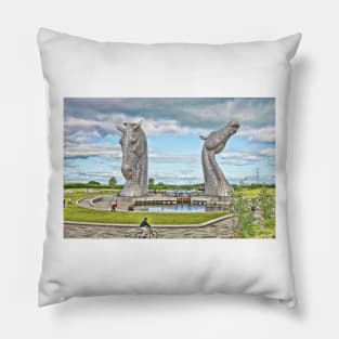 the Kelpies , Helix Park, Grangemouth Pillow