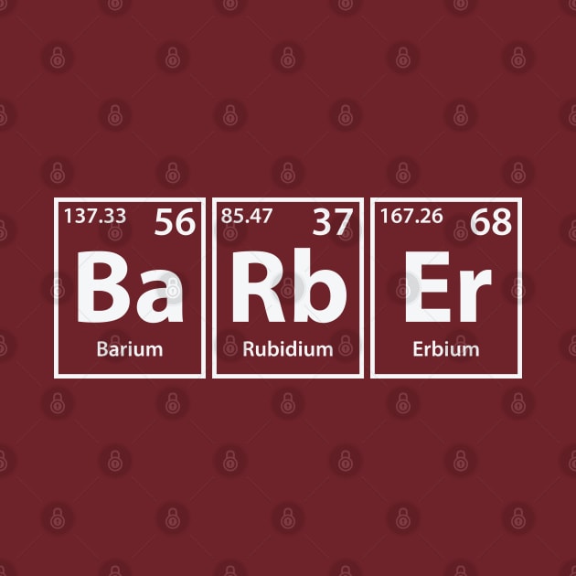 Barber (Ba-Rb-Er) Periodic Elements Spelling by cerebrands