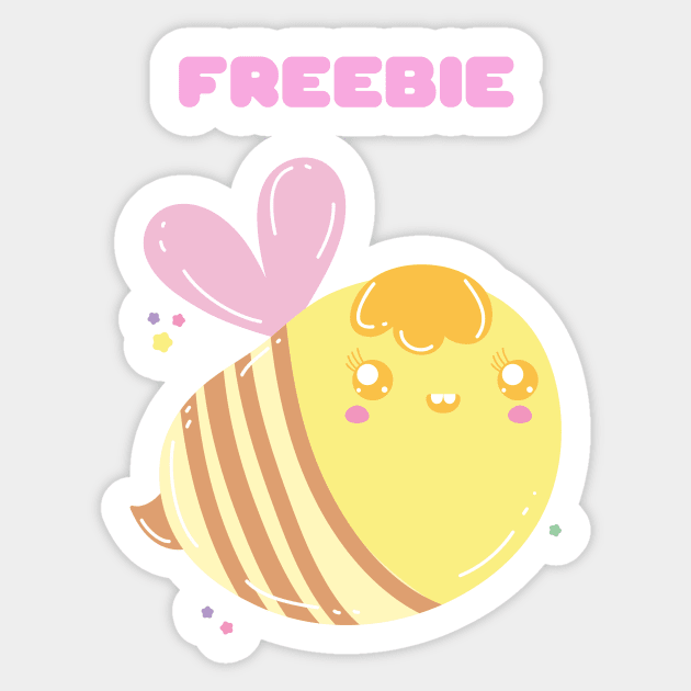 Bees Freebie Free Bee Gift for Bee Lovers - Bee - Sticker