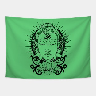 Buddha Lotus Flower Tapestry