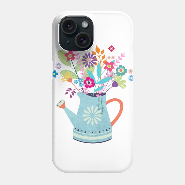 Flower watering can Phone Case by mil_papeles