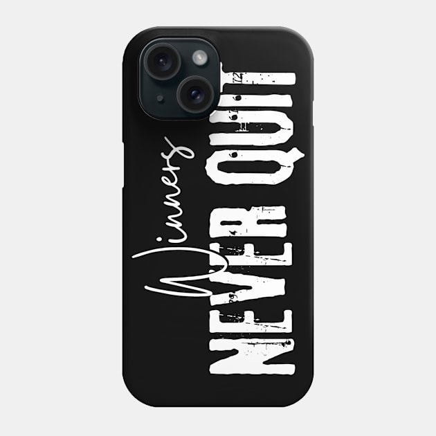 Winners Never Quit Phone Case by Quoteeland