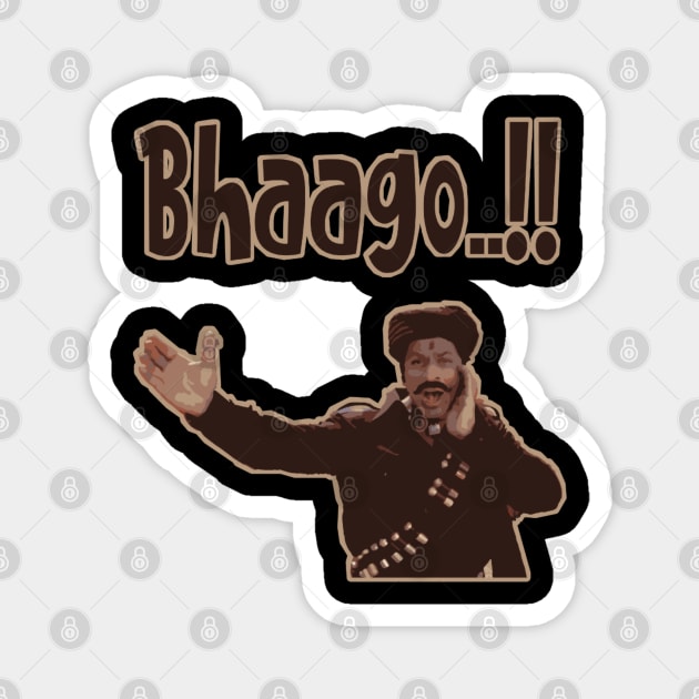 Bhaago Om Shanti Om Funny Comedy Movie Scene Magnet by JammyPants