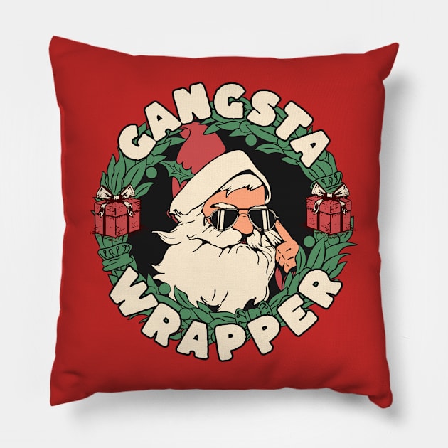 Gangsta wrapper Pillow by Polynesian Vibes