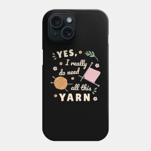 Need yarn knitting Phone Case