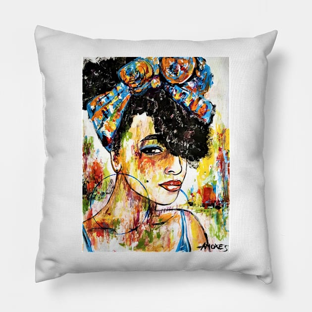 Portrait 336 Pillow by amoxes