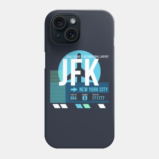 New York City (JFK) Airport // Sunset Baggage Tag Phone Case