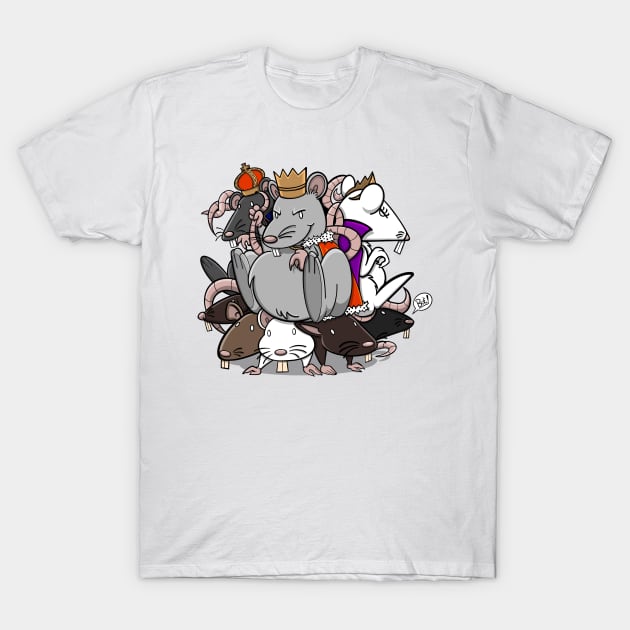 The Rat King Rodent Owner Mouse Rat Lover Crown T-Shirt