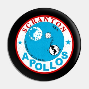 DEFUNCT - Scranton Apollos Basketball 1970 Pin