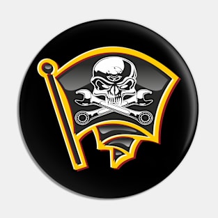 motor Jolly Roger badge Pin