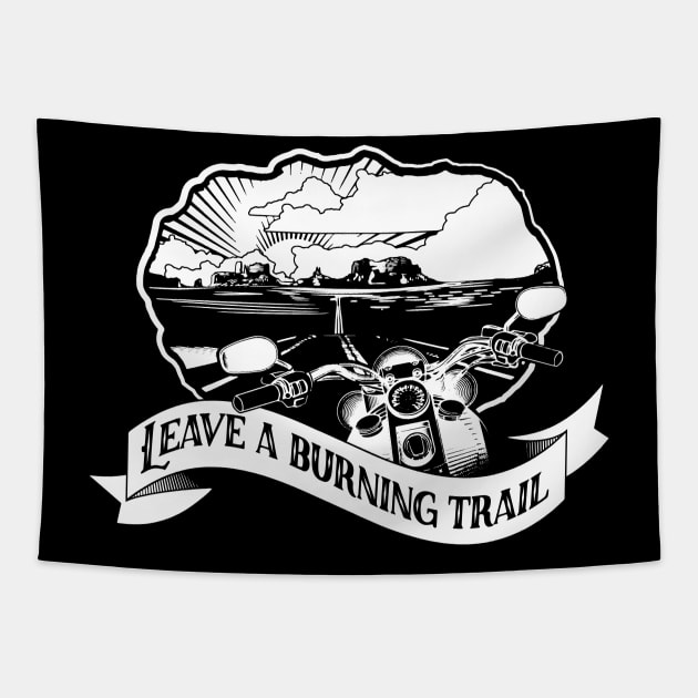 Leave a Burning Trail Tapestry by BeCreativeHere